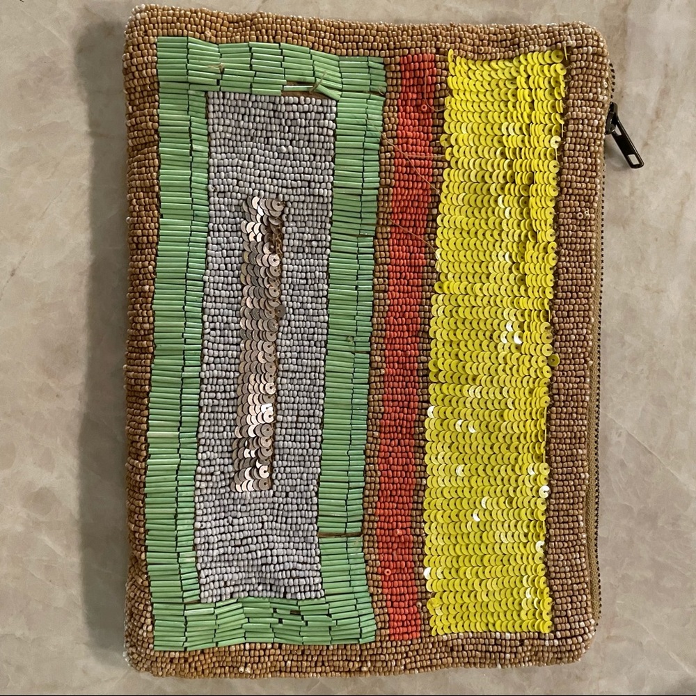 Anthropologie beaded clutch